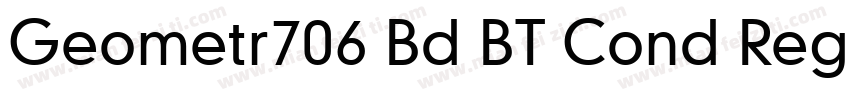 Geometr706 Bd BT Cond Regular字体转换